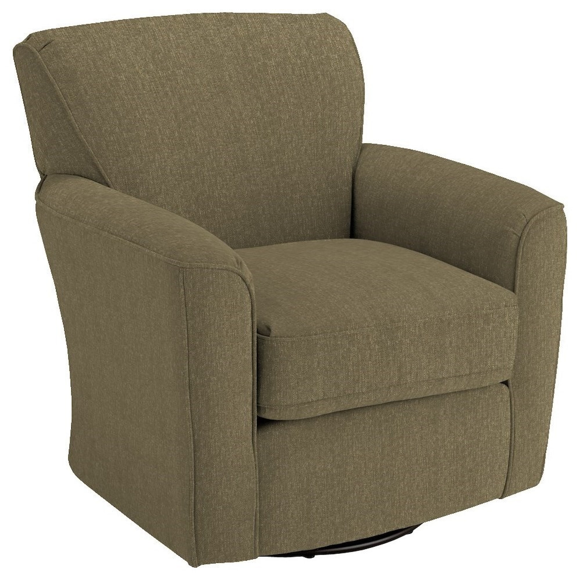 Best Home Furnishings Kaylee 2887 21953B Kaylee Swivel Barrel Arm Chair